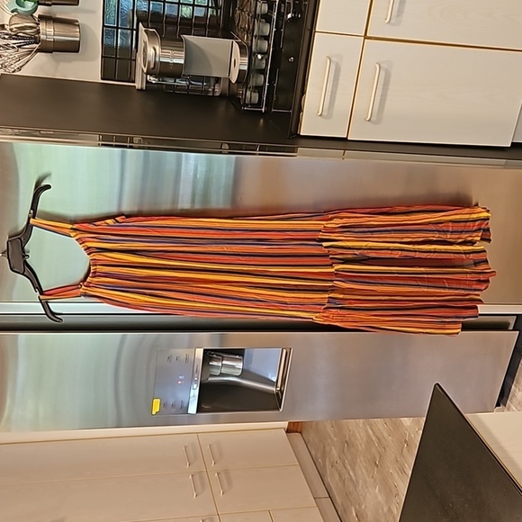 🦄RARE🦄 💕MOTHER💕 Striped Sleeveless Midi Dress ~ Day Dream Believer NWOT - Picture 1 of 7